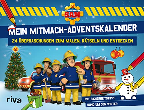 Feuerwehrmann Sam – Mein Mitmach-Adventskalender: 24 Überraschungen zum Malen, Rätseln und Entdecken. Mit Sicherheitstipps rund um den Winter. Ab 4 Jahren Feuerwehrmann Sam – Mein Mitmach-Adventskalender: 24 Überraschungen zum Malen, Rätseln und Entdecken. Mit Sicherheitstipps rund um den Winter. Ab 4 Jahren von RIVA