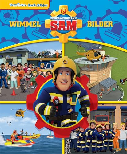 Feuerwehrmann Sam - Verrückte Such-Bilder - Wimmelbuch - Pappbilderbuch mit wattiertem Umschlag von Phoenix International Publications Germany GmbH