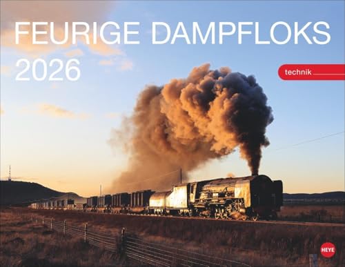 Feurige Dampfloks Posterkalender 2026: Besonderer Wandkalender mit 12 traumhaften Fotos von kraftvollen Lokomotiven. Foto-Kalender 2026. 44 x 34 cm. Feurige Dampfloks Posterkalender 2026: Besonderer Wandkalender mit 12 traumhaften Fotos von kraftvollen Lokomotiven. Foto-Kalender 2026. 44 x 34 cm. von Heye