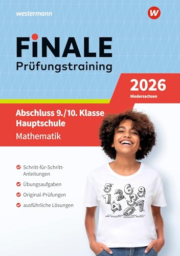 FiNALE Prüfungstraining Abschluss 9./10. Klasse Hauptschule Niedersachsen: Mathematik 2026 Arbeitsbuch mit Lösungsheft FiNALE Prüfungstraining Abschluss 9./10. Klasse Hauptschule Niedersachsen: Mathematik 2026 Arbeitsbuch mit Lösungsheft von Westermann Lernwelten GmbH