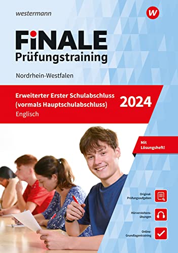 FiNALE Prüfungstraining Hauptschulabschluss Nordrhein-Westfalen: Englisch 2024 Arbeitsbuch mit Lösungsheft und Audio-Dateien von Westermann Lernwelten GmbH