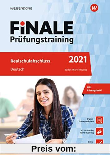 FiNALE Prüfungstraining Realschulabschluss Baden-Württemberg: Deutsch 2021 Arbeitsbuch mit Lösungsheft