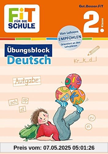 FiT FÜR DIE SCHULE: Übungsblock Deutsch 2. Klasse FiT FÜR DIE SCHULE: Übungsblock Deutsch 2. Klasse