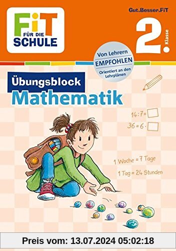 FiT FÜR DIE SCHULE: Übungsblock Mathematik 2. Klasse