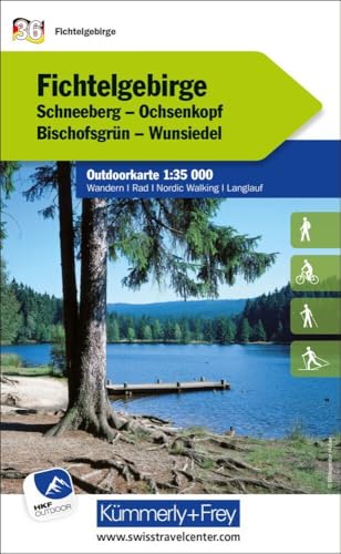 Kümmerly+Frey Outdoorkarte Deutschland 36 Fichtelgebirge 1:35.000: Mit Schneeberg, Ochsenkopf, Bischofsgrün und Wumsiedel. Touren für Wanderer, Biker und mehr! Free Download von Hallwag Kümmerly+Frey