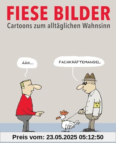 Fiese Bilder - Buchausgabe 2024: Cartoons zum alltäglichen Wahnsinn | Schwarzer Humor in Karikatur und Cartoon