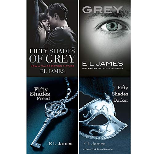 Fifty Shades of Grey 4 Books Collection Set By E L James (Grey Fifty Shades of Grey As Told by Christian, Fifty Shades Freed, Fifty Shades Darker and Fifty Shades of Grey)