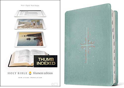 Filament Bible NLT (Leatherlike, Teal, Indexed): The Print+digital Bible von Tyndale House Publishers