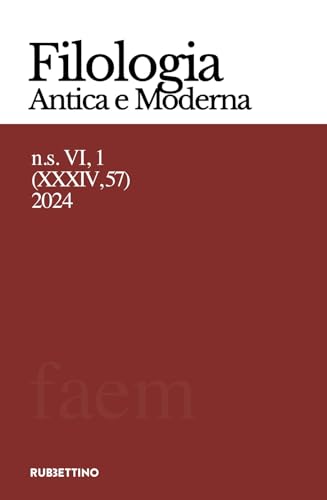 Filologia antica e moderna (2024) (Vol. 57) (Le riviste) von Rubbettino