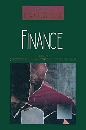 Finance (The New Palgrave) von MACMILLAN