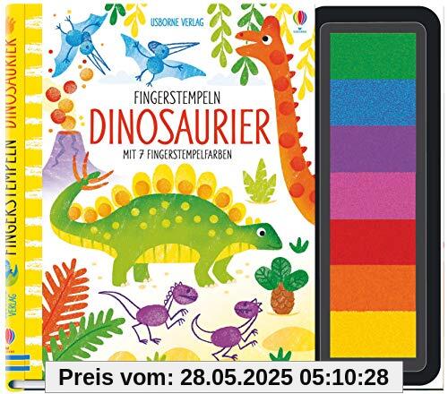 Fingerstempeln: Dinosaurier