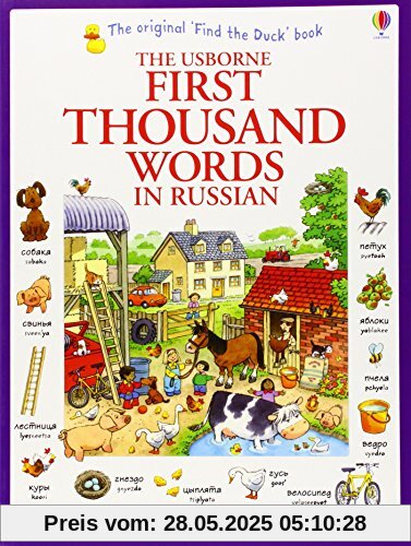 First Thousand Words in Russian (Usborne First Thousand Words)
