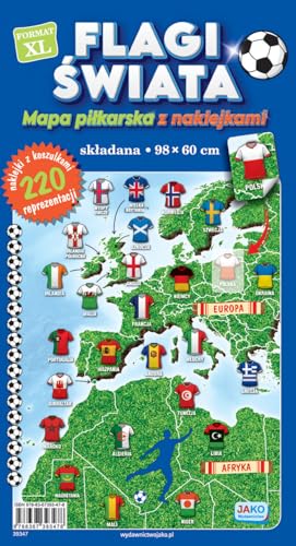 Flagi świata Mapa piłkarska z naklejkami von Jako