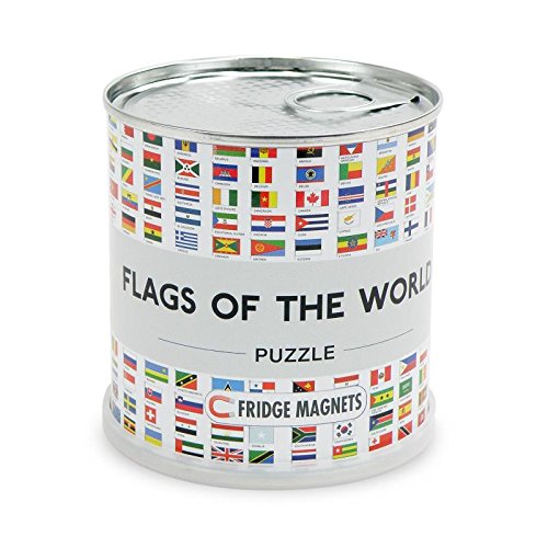 Flags of the world puzzle magnets