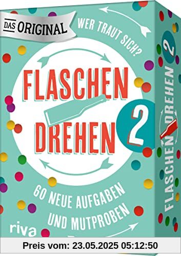 Flaschendrehen 2: 60 neue Aufgaben und Mutproben. Das Original | Der Spieleklassiker für alle ab 12 Jahren. Perfektes Geschenk für Geburtstag, Klassenfahrt und Spieleabend