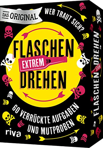 Flaschendrehen – Extrem: 60 verrückte Aufgaben und Mutproben. | Das Original. Der Spieleklassiker ab 18 Jahren – tolles Geschenk zum Geburtstag, Valentinstag, Weihnachten, Wichteln Flaschendrehen – Extrem: 60 verrückte Aufgaben und Mutproben. | Das Original. Der Spieleklassiker ab 18 Jahren – tolles Geschenk zum Geburtstag, Valentinstag, Weihnachten, Wichteln