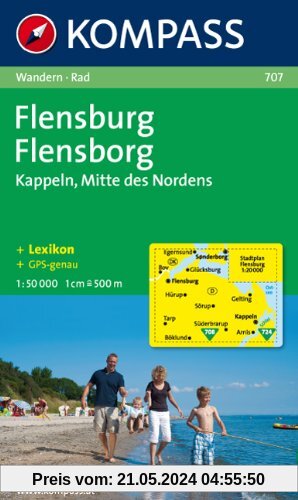 Flensburg - Kappeln, 1 : 50 000: Wandern / Rad