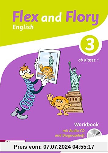 Flex and Flory 1-4: Workbook 3 mit Schüler-Audio-CD und Diagnoseheft