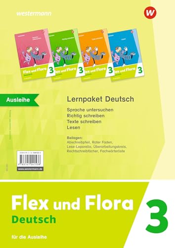 Flex und Flora - Ausgabe 2021: Lernpaket Deutsch 3 (Druckschrift) Für die Ausleihe: Ausgabe 2021 - Kompetenzhefte 3 Paket: Für die Ausleihe