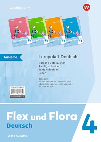 Flex und Flora - Ausgabe 2021: Lernpaket Deutsch 4 (Druckschrift) Für die Ausleihe
