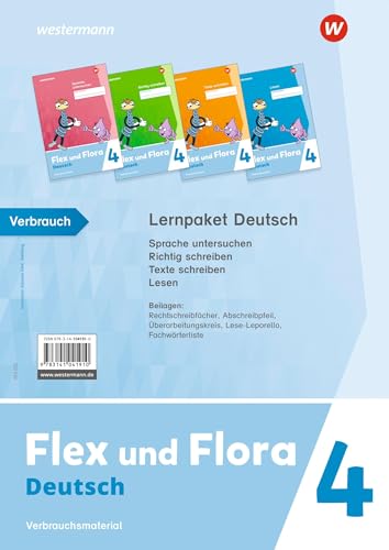Flex und Flora - Ausgabe 2021: Lernpaket Deutsch 4 (Druckschrift) Verbrauchsmaterial