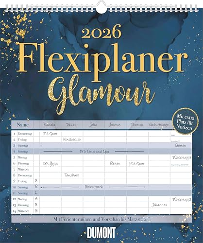 Flexiplaner Glamour im Format 34,5 x 40 von DUMONT