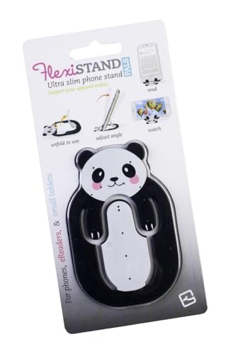 Flexistand Animal Panda - superflacher Aufsteller für Smartphones und Mini-Tablets, Handyhalter: Ideal zum Filme schauen und lesen - für zuhause und unterwegs
