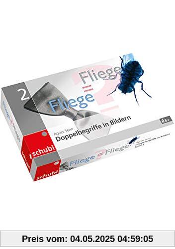 Fliege = Fliege?: SCHUBI Knobelspiel 2, zum Rätseln (SCHUBI Knobelspiele: SCHUBI-Kartenspiele zu Doppelbegriffen in Bildern)