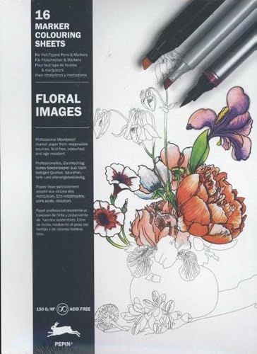 Floral Images: Marker Colouring Book von Pepin Press B.V., The