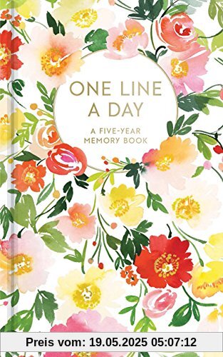 Floral One Line a Day: A Five-Year Memory Book