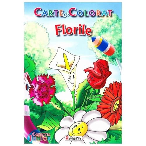 Florile. Carte De Colorat Florile. Carte De Colorat von Unicart