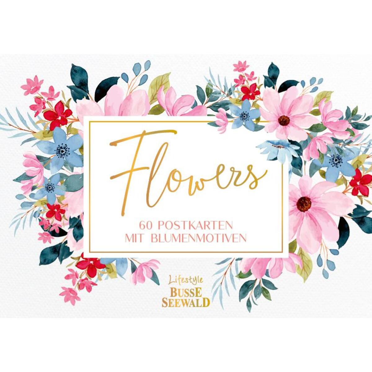 Flowers. 60 Postkarten mit Blumenmotiven von Busse-Seewald Verlag