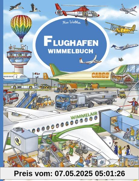 Flughafen Wimmelbuch: Das große Flugzeug Buch für Kinder ab 2 Jahre