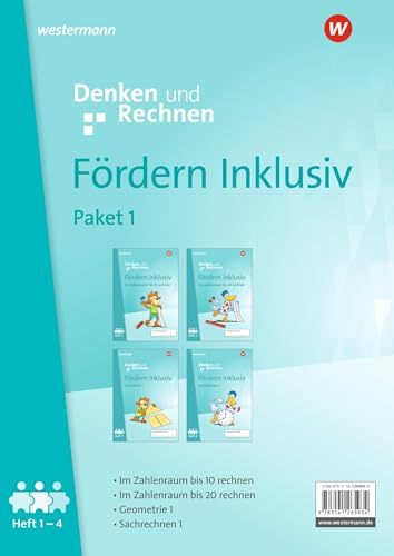 Fördern Inklusiv - Ausgabe 2024: Hefte 1-4 im Paket Denken und Rechnen