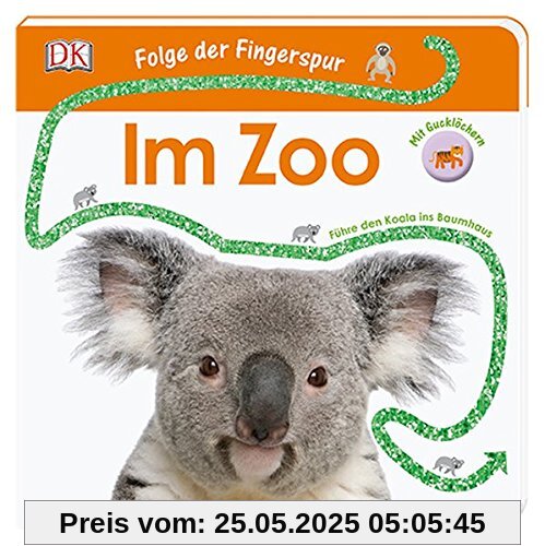 Folge der Fingerspur. Im Zoo: Führe den Koala ins Baumhaus. Mit Glitzerspur und Gucklöchern Folge der Fingerspur. Im Zoo: Führe den Koala ins Baumhaus. Mit Glitzerspur und Gucklöchern