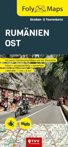 FolyMap Rumänien Ost: Straßen- und Tourenkarte 1:800 000 | foliert | wasserfest | reißfest von TVV Touristik-Verlag GmbH
