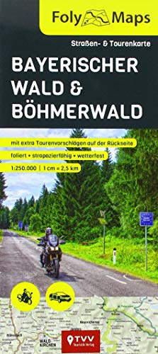 FolyMaps Böhmerwald / Bayerischer Wald 1:250 000: Straßen- und Tourenkarte von Touristik-Verlag Vellmar