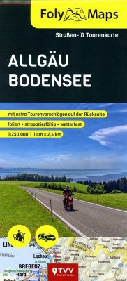 FolyMaps Karte Allgäu Bodensee 1:250 000 von TVV Touristik Verlag