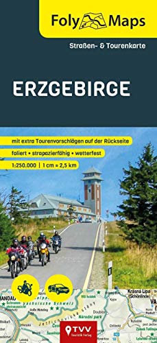 FolyMaps Karte Erzgebirge 1:250 000: Straßen- und Tourenkarte von Touristik-Verlag Vellmar