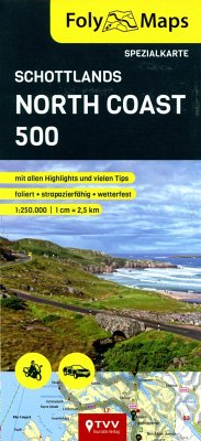 FolyMaps Karte Schottlands North Coast 500 von TVV Touristik-Verlag GmbH