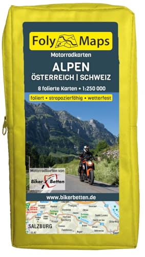 FolyMaps Motorradkarten Alpen Österreich Schweiz: 1:250 000 | foliert | wetterfest | reißfest FolyMaps Motorradkarten Alpen Österreich Schweiz: 1:250 000 | foliert | wetterfest | reißfest von TVV Touristik-Verlag GmbH