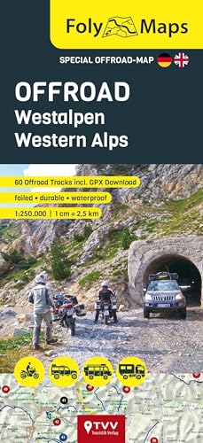FolyMaps OFFROAD Westalpen 1:250 000: Spezialkarte mit 79 Offroad Pisten von TVV Touristik-Verlag GmbH
