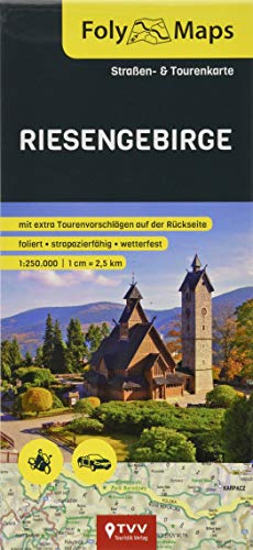 FolyMaps Riesengebirge 1:250 000: Straßen- und Tourenkarte