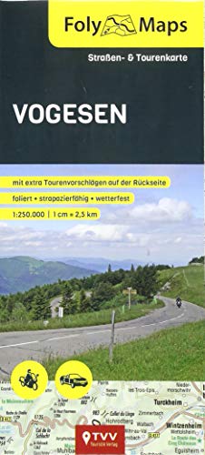 FolyMaps Vogesen 1:250 000: Straßen- und Tourenkarte