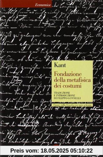 Fondazione della metafisica dei costumi. Testo tedesco a fronte, verschiedene Abdeckungen
