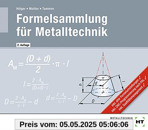 Formelsammlung für Metalltechnik