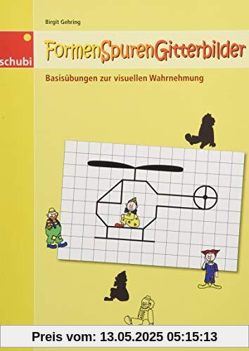 Formen-Spuren-Gitterbilder: Übungen zur visuellen Wahrnehmung und Visuomotorik