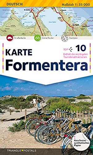 Formentera, Landkarte: Landkarte (Mapa) von Triangle Postals, S.L.