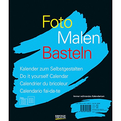 Foto, Malen, Basteln schwarz: Kalender zum Selbstgestalten