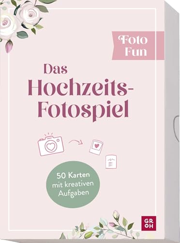 Foto Fun - Das Hochzeits-Fotospiel: 50 Karten mit kreativen Aufgaben | Das unterhaltsame Partyspiel für die Hochzeitsfeier Foto Fun - Das Hochzeits-Fotospiel: 50 Karten mit kreativen Aufgaben | Das unterhaltsame Partyspiel für die Hochzeitsfeier